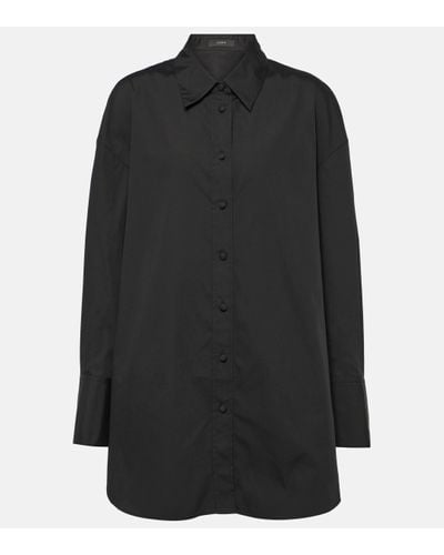 JOSEPH Berton Cotton Poplin Shirt - Black