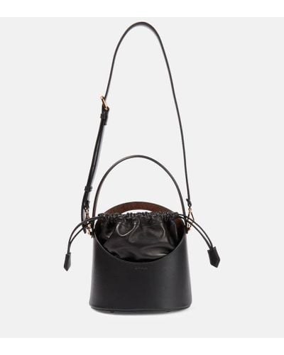 Etro Bucket-Bag Saturno aus Leder - Schwarz