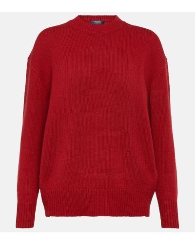 Max Mara Irlanda Wool And Cashmere Sweater - Red