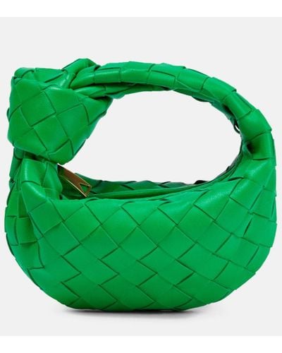 Bottega Veneta Candy Jodie Leather Tote Bag - Green