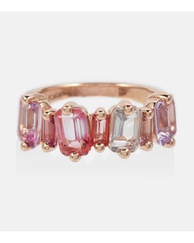 Suzanne Kalan 14kt Rose Gold Ring With Pink Topazes - Multicolor