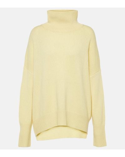 Lisa Yang Heidi Cashmere Turtleneck Sweater - Yellow