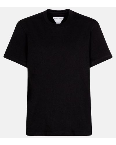 Bottega Veneta Camiseta de punto fino de algodón - Negro