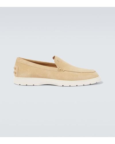 Tod's Slip-on Suede Loafers - White