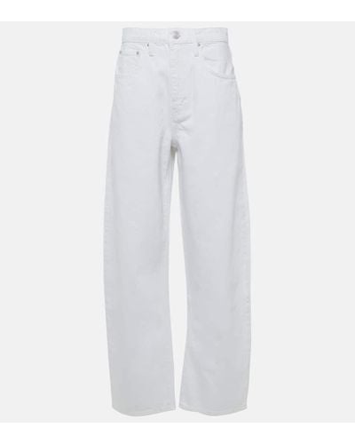 FRAME High-Rise-Jeans - Weiß