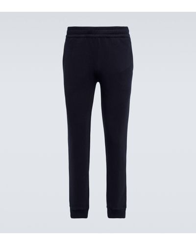 Burberry Equestrian Knight Cotton Joggers - Blue