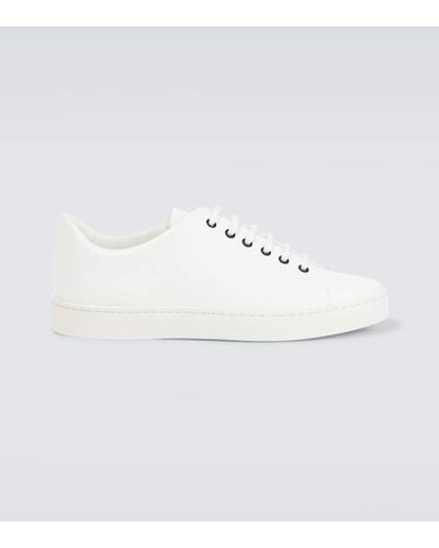 Manolo Blahnik Semanado Leather Sneakers - White