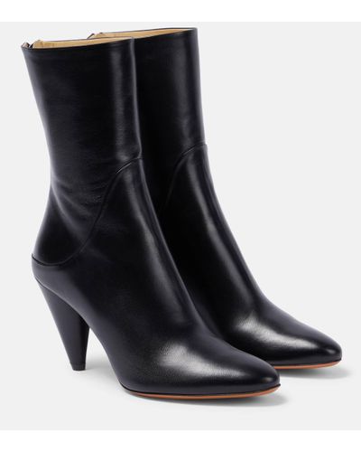 Proenza Schouler Bottines Cone en cuir - Noir