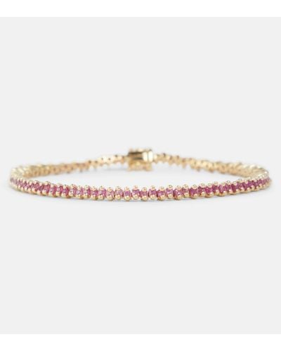Suzanne Kalan 18kt Yellow Gold Bracelet With Sapphires - Natural