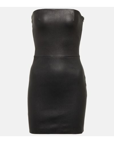Stouls Amina Leather Minidress - Black