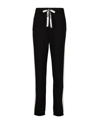 Max Mara Jogginghose Ornati aus Fleece - Schwarz