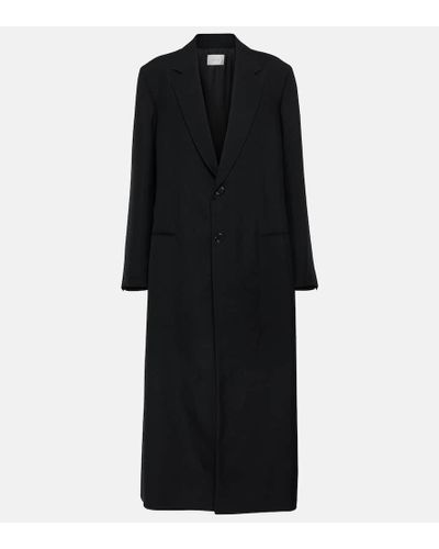 The Row Cheval Wool And Mohair Coat - Black