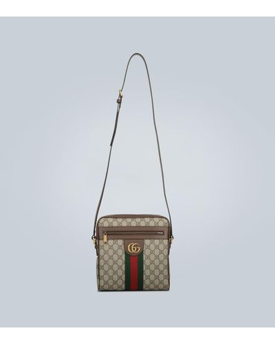 Gucci Messenger Bag Ophidia aus Canvas - Mehrfarbig