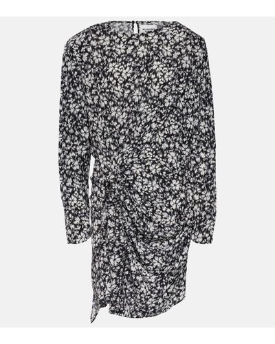 Isabel Marant Dulce Floral Wrap Dress - Black