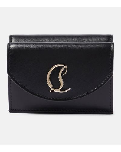 Christian Louboutin Embellished Leather Wallet - Black