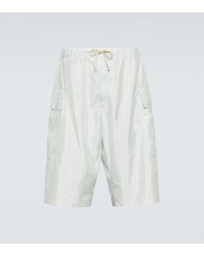 Jil Sander Shorts cargo in tessuto tecnico - Bianco