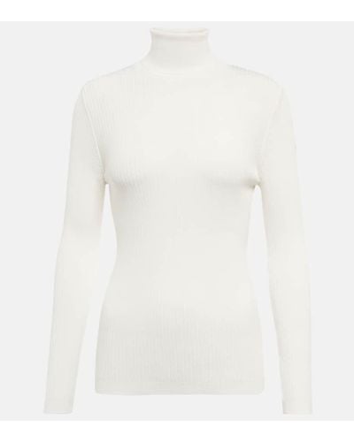 Fusalp Ancelle Ribbed-knit Turtleneck Sweater - White