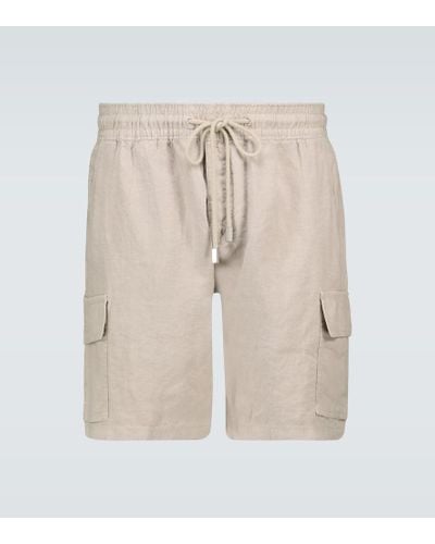 Vilebrequin Baie Cargo Linen Shorts - Natural