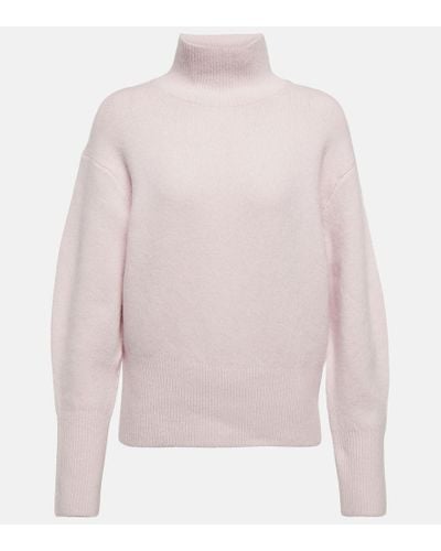 Vince Turtleneck Wool And Cashmere Sweater - Pink