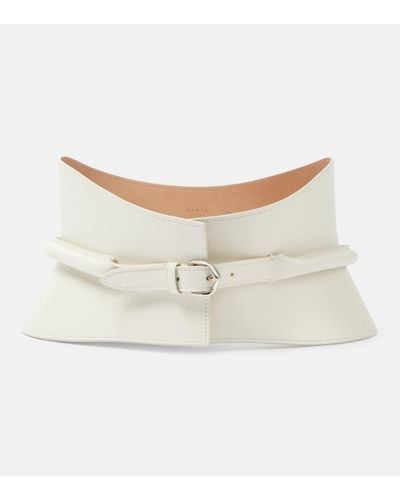 Alaïa Neo Leather Belt - White