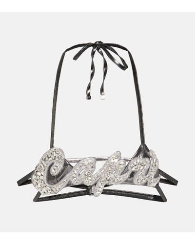 Dolce & Gabbana Verziertes Bralette Capri - Weiß