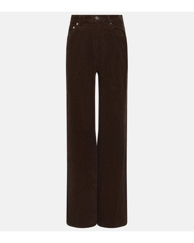 Citizens of Humanity Wide-leg Corduroy Trousers - Brown