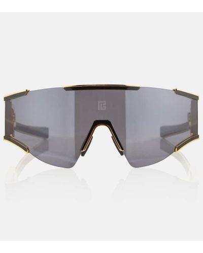 Balmain Fleche Mask Sunglasses - Gray