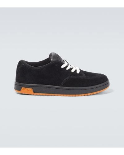 KENZO Dome Suede Sneakers - Black