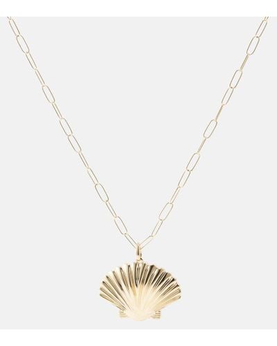 Mateo Venus Large 14t Gold Necklace - Metallic