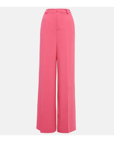 RED Valentino Weite High-Rise-Hose - Pink