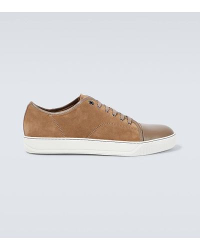 Lanvin Suede Low-top Sneakers - White