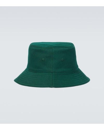 Burberry Wendbarer Hut Check aus Twill - Grün