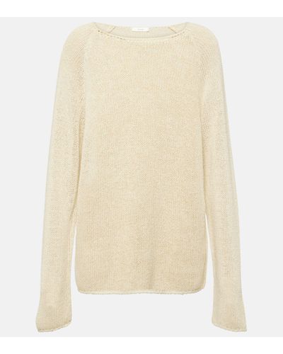 The Row Fausto Silk Jumper - Natural