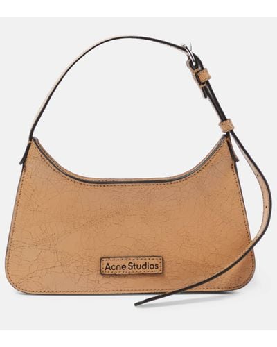 Acne Studios Platt Micro Leather Shoulder Bag - Brown