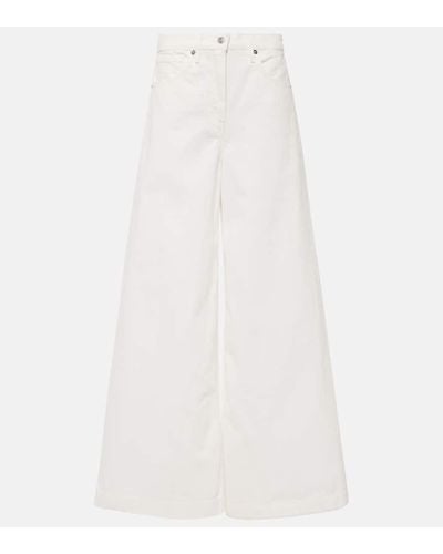 Nili Lotan Rolland High-rise Wide-leg Jeans - White