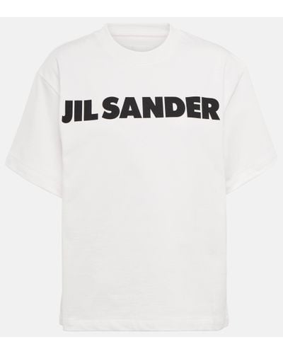 Jil Sander T-shirt en coton a logo - Blanc
