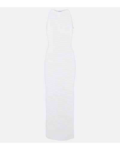 Alaïa Crochet Maxi Dress - White