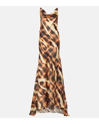 Y. Project Printed Gown - Metallic