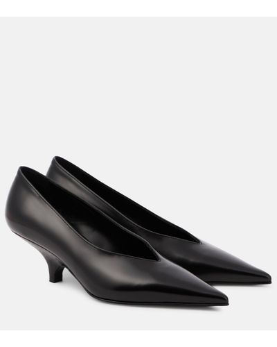 Totême Leather Court Shoes - Black