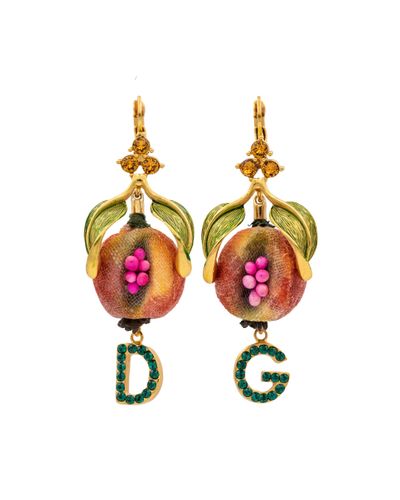 Dolce & Gabbana Exklusiv bei Mytheresa – Verzierte Ohrringe - Mehrfarbig
