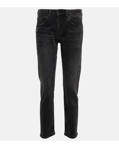 AG Jeans Mid-Rise Jeans Girlfriend - Mehrfarbig