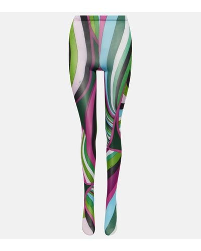 Emilio Pucci Collants Iride - Vert