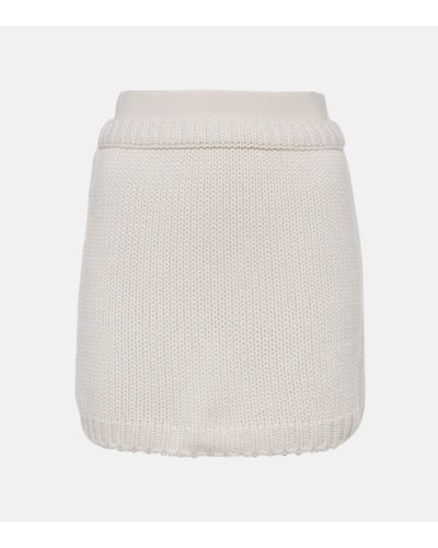Lisa Yang Lovi High-rise Cashmere Miniskirt - White