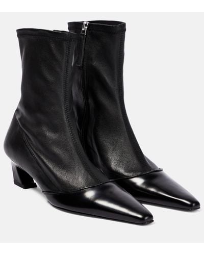 Acne Studios Bottines Bano en cuir - Noir