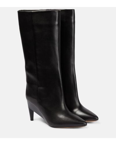 Isabel Marant Liesel Leather Knee-high Boots - Black