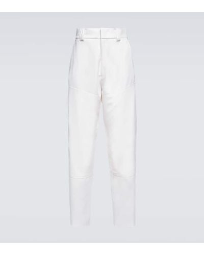 Zegna Pantalones rectos de lana - Blanco