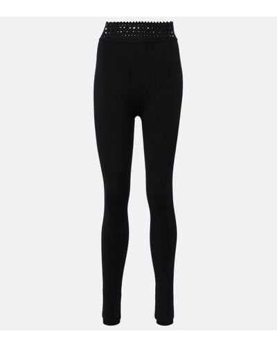 Alaïa Vienne High-rise leggings - Black