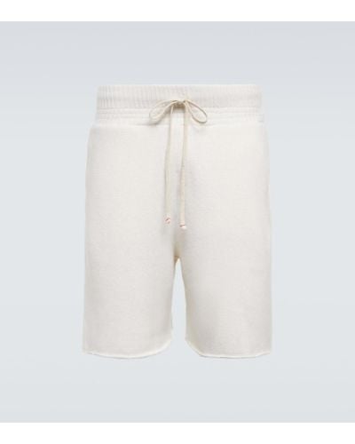 Les Tien Cashmere Drawstring Shorts - White