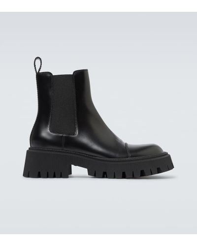 Balenciaga Tractor Chelsea Boots - Men's - Leather/rubber - Black
