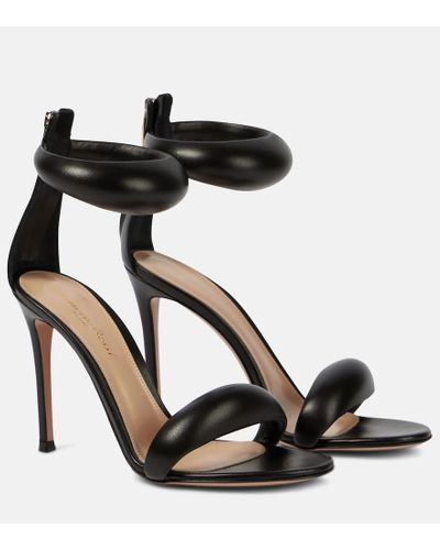 Gianvito Rossi Bijoux 105 Leather Sandals - Black